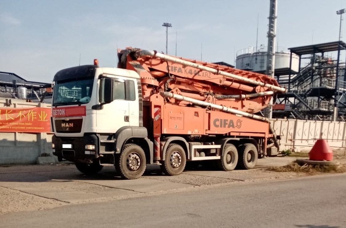 фото автобетононасоса 45м